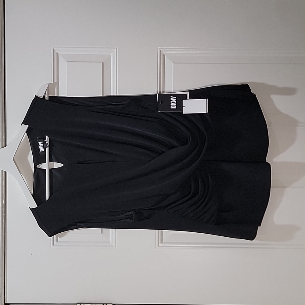 DKNY Petite Sleeveless Crisscross Wrap Top Size XXL New NWT
